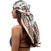 RIIQIICHY Foulard Stampato Estiva 90x90 cm, Sciarpa Leggera e Versatile per Donna, Accessorio Moda per Capelli o Borsa
