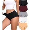 ALL OF SHE Mutande Donna Cotone Vita Alta Slip | Intimo Donna Comodo e Morbido Mutandine Elastiche Set Multipack