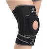 ABYON Elite Ginocchiera Uomo Donna con Sistema a 4 Cinghie Regolabili Antiscivolo e stabilizzatori Laterali, tutore Ginocchio per Dolore, artrite, LCA, menisco, Ginocchio del Corridore, Camminata