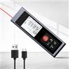 REVASRI Telemetro Professionale, Telemetro Laser con Livella Elettronica M/In/F Retroilluminazione LCD Distanza/Area/Volume/Pitagora/Continuo e USB C Ricaricabile