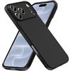 caslord Cover per iPhone 18 Pro TPU morbido antiscivolo | Sembra una custodia in silicone | Protezione dalle macchie | Resistente ai graffi | Nero