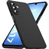 caslord Custodia ultra-sottile per Samsung Galaxy A18/A17 | Opaco | Antiscivolo | Resistente alle macchie | Resistente ai graffi | TPU | Nero
