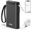 Nelko P21 Stampante per Etichette Portatile, Incluso 1 Rotolo, Nero | Connessione Bluetooth Per Smartphone, con Modelli di Etichette Vari, Organizzazione Domestica e Archiviazione in Ufficio