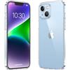 caslord Trasparente Cover ultra-sottile per iPhone 14 | Anti-ingiallimento | TPU | Resistente agli urti | Resistente ai graffi