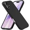 caslord Cover per iPhone 17 TPU morbido antiscivolo | Sembra una custodia in silicone | Protezione dalle macchie | Resistente ai graffi | Nero