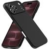 caslord Cover per iPhone 18 Pro Max TPU morbido antiscivolo | Sembra una custodia in silicone | Protezione dalle macchie | Resistente ai graffi | Nero