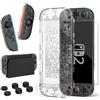 HEYSTOP Custodia per Nintendo Switch 2,Cover Protettiva Divisibile Dockable | Set Accessori con Cover per Nintendo Switch 2, Vetro Temperato e Copri Levette Analogiche Protezione Completa