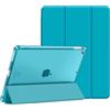 FINTIE Cover per iPad 9a/8a/7a Generazione 10,2 Pollici (2021/2020/2019) | con Portapenne - Sottile Leggero Opaca Trasparente Posteriore Custodia con Auto Sveglia/Sonno, Legacy Teal