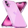 caslord Trasparente Cover ultra-sottile per iPhone 16 | Anti-ingiallimento | TPU | Resistente agli urti | Resistente ai graffi