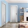 Leroy Merlin Porta interna a battente Kent Vetrata in vetro colore bianco, L 80 x H 210 cm, apertura reversibile