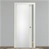 Leroy Merlin Porta interna scorrevole Honey Vetrata in vetro colore larice, L 80 x H 210 cm, apertura reversibile