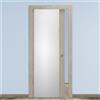 Leroy Merlin Porta interna scorrevole Swin vetrata in vetro colore rovere corda, L 70 x H 210 cm, apertura reversibile