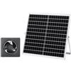 VEVOR Ventilatore ad Energia Solare 20W, Ventilatore con Pannello Solare Flusso d'Aria 220 CFM Tensione CC 12V, Estrattore per Circolazione d'Aria per Pollaio Serra Casetta di Animali, 1 Ventola