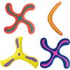 Kiuiom 4 Pezzi Ritorno Boomerang Bambini,Aperto Disco Volante Giocattoli Schiuma,Boomerang Volante A Forma di V,Esterno di Volo Giocattolo Boomerang A Tre Ali,per Ragazzi e Ragazze