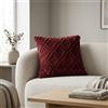 BenasciuttiCasa Cuscino Pile a Rombi bordeaux Tender Feel Me 40x40 cm