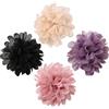 BESTYASH Set di 4 Spille Floreali da Donna Bianco, Leggere e Comode, Perfette per Banchetti Nuziali ed Eventi Eleganti