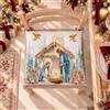 PETTI Artigiani Italiani - Cuscini per Sedia Natalizi Miracolo, Set da 6, 40x40 cm, Microfibra con Laccetti, Made in Italy