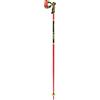 Leki WCR TBS SL 3D bastoncini da sci alpino, rosso chiaro/nero/giallo neon,