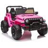LEAN CARS Auto a batteria per bambini CH9956 con luci LED e telecomando, colore rosa
