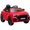 LEAN CARS Audi RS Q8 Batteria Luci LED Auto MP3 Telecomando Rosso