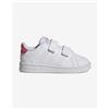 Adidas Scarpe adidas Advantage con velcro bianco rosa neonati - 25