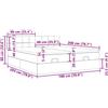vidaXL Letto ottomano con materassi e LED in velluto grigio chiaro 180x200 cm