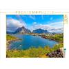 CALVENDO Puzzle Pesca villaggio Reine | 1000 pezzi dimensione 64x48cm Foto-Puzzle per le ore felici