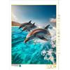 CALVENDO Puzzle Delfini nel mare blu turchese | 1000 Pezzi Puzzle 64x48cm Foto puzzle per le ore felici