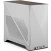 Fractal Design Era 2 ITX PC Case in Silver - Alluminio anodizzato elegante, piano in noce massiccio, supporta GPU a 3 slot, cavo riser PCIe 4.0 incluso