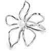 MARLU' ANELLO FIORE CON PERLA CENTRALE (M) - ARGENTO/ACCIAIO