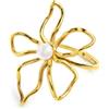 MARLU' ANELLO FIORE CON PERLA CENTRALE (S) -