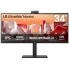 Lg Electronics LG 34BA85QE-B Monitor PC 86,4 cm (34") 3440 x 1440 Pixel Wide Quad HD LCD Nero