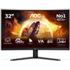 AOC G4 C32G42ZE Monitor PC 80 cm (31.5") 1920 x 1080 Pixel Full HD LED Nero, Rosso