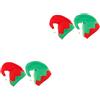 DEARMAMY Cappello Da Elfo Di Natale Foulard Bumble Costume Costumi Fascia Copricapo Natalizio Cappellino Natale Copricapi A Ventaglio Cappelli A Campana Flanella Rosso