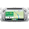KeiDilie CADLEY [4G+64G] Android 16 Autoradio per Ford Mondeo/S-max/C-max/Focus 2007-2012-Integrato Wireless CarPlay | Android Auto | DSP | GPS Sat Nav | Bluetooth 5.0 | Wifi | 4G | Mirror Link +CAM&MIC
