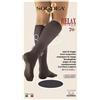 Solidea By Calzificio Pinelli Solidea Relax Unisex Gambaletto 70 Den ( 12-15 Mmhg) Compressione Graduata Moka Taglia 3-l