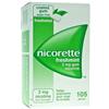 Nicorette - "2 mg gomme da masticare medicate gusto menta forte"105 gomme"