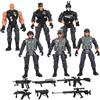 Mikikit Mini Soldatini Militari Halloween 6 Pezzi in Plastico per Scena | Modelli Superficie Liscia e Colori Realistici, Bordi senza Bave, per Diorama, Tavolo e Gioco Creativo