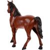 FRCOLOR Statuetta Cavallo Grande in Plastica, Decorazione Realistica | Effetto ad Alta Simulazione, Struttura Cava , Ornamento Scenico, Marrone, per Ambienti e Gioco
