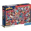 Clementoni - Puzzle 1000 Pezzi Impossible Marvel Spider-Man, Per Adulti e Ragazzi, Made in Italy, 70x50 cm, Poster Incluso, 39616