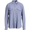 TINTORIA MATTEI 954 - Camicia slim fit - Avio