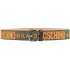 MOSCHINO - Cintura in pelle - Verde militare