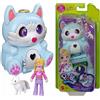 MATTEL POLLY POCKET VOLPE ARTICA VOLPE Bambola apribile e girevole
