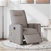 vidaXL Sedia da Massaggio Elettrica Tessuto Taupe