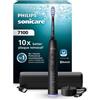Philips Ped Philips Sonicare serie 7100 Spazzolino Elettrico Sonico con base di ricarica e custodia, 3 livelli di intensità, sensore di pr