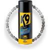 Bardahl K9 - Lubrificante Superiore Catena Moto Strada-Pista, Spray per Catena Moto e Catena Bici, Lubrifica e Protegge, Anti Ruggine e Corrosione, Agisce in Profondità, Chain Lube, 400 ml