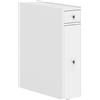 HOMCOM Mobile Bagno Slim con 2 Cassetti e Vano Aperto, per Bagno, Cucina, Lavanderia e Soggiorno, 16x48x58 cm, Bianco | Aosom Italy