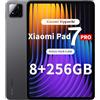 XIAOMI Pad 7 Pro Tablet, 11,2 pollici, 8 + 256 GB, display 3,2 K 144 Hz, Snapdragon 8s Gen 3, batteria 8850 mAh, HyperAI, altoparlante quad, esperienza desktop senza soluzione di continuità, grigio