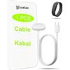 yystao 1 cavo di ricarica per Google Fitbit Edge/Fitbit Air, stabile caricatore magnetico USB-C di ricambio, robusto cavo di ricarica per smartwatch, bianco