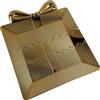 MERCURY S.P.A. Vassoio Regalo Oro, Vassoio Natalizio in Plastica, 33x28 cm, Decorazione e Confezioni Regalo